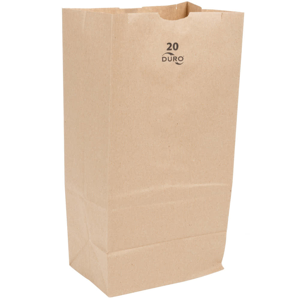 20# Kraft Paper Bag 8.25&quot;x6&quot;x15.25&quot;(500)