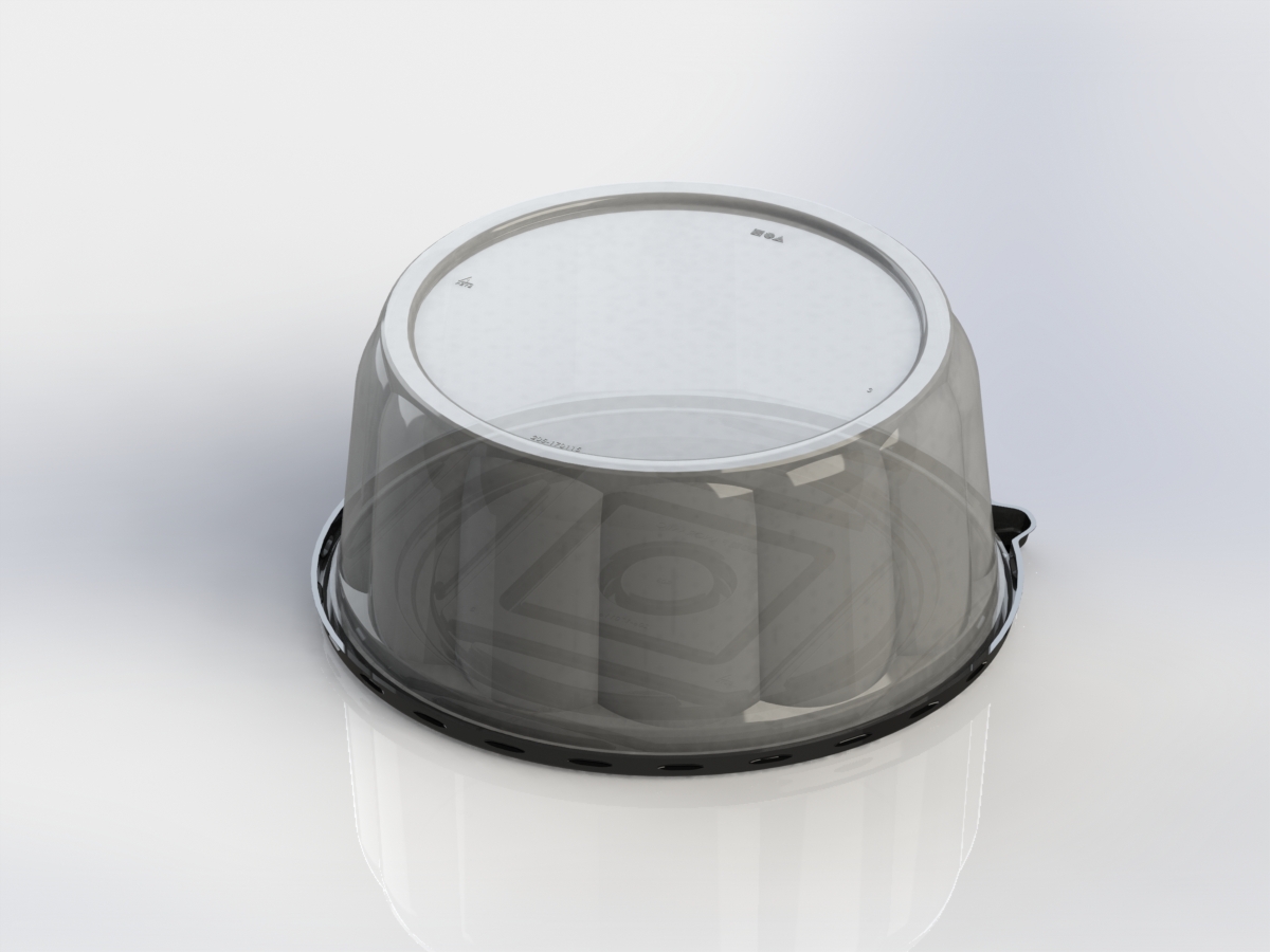 12 3/4&quot; Cake Container/ 5 3/4&quot;  Dome Combo (40)