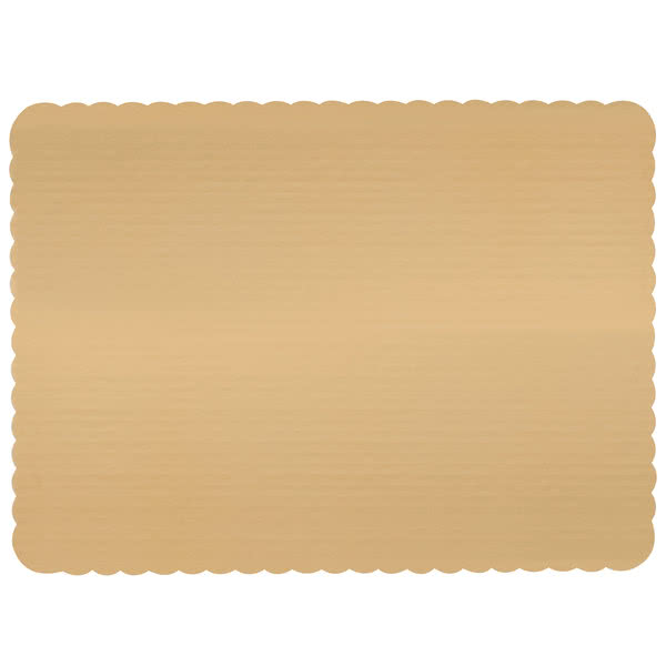 1/2 Sheet Scallop Gold Cake Board (50)