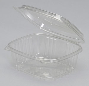 32oz Clear HI Dome Hinged Deli  Container (200)