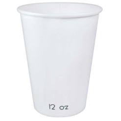 12oz Paper Hot Cup White Singlewall(1000)
