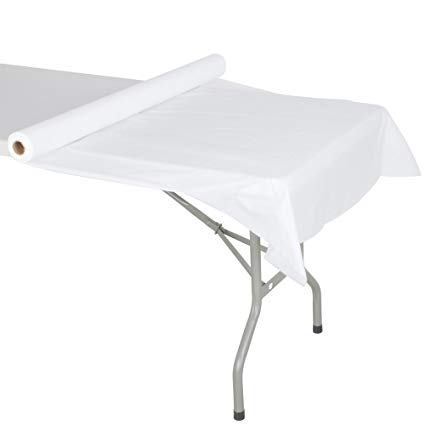 40&quot; x 300&#39; WHT. Plastic  Banquet Table Cover(ROLL)