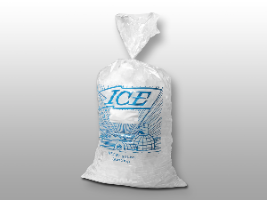 8# &quot;ICE&quot; Bag, 8&quot; x 3&quot; x 20&quot; (1000)