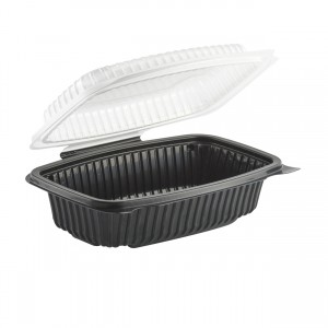 6&quot; x 6&quot; x 3&quot;hinged, Black Base/Clearbottom Microwave