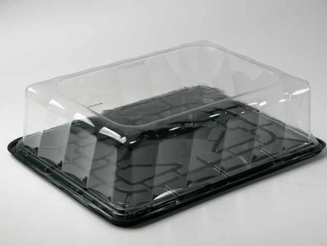 1/4 Sheet Cake Dome Combo  Clear 3.8&quot; (50)