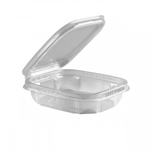 8oz Tamper-Evident Deli  Container Clear Hinged   