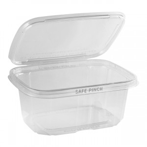 32oz Safe Pinch Tamper-Evident Deli Container, 