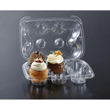 6 ct Clear HI Dome Cupcake Container (150)
