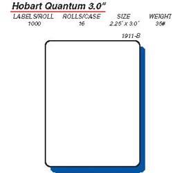 3&quot;Hobart Quantum Scale Label 1000/Rl  16Rl./Case