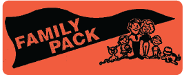 &quot;Family Pack&quot; Label (Roll)