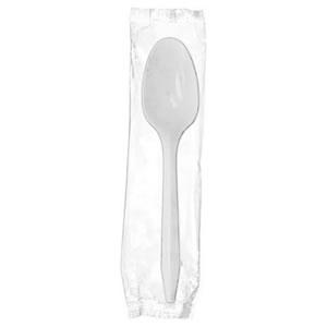 Spoon Med Wrapped White PP  (1000)