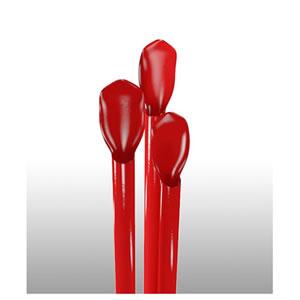10&quot; Red Spoonstraw Poly Wrapped (300)