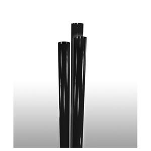 7.75&quot; Jumbo Black Paper Wrapped Straw (24/500)