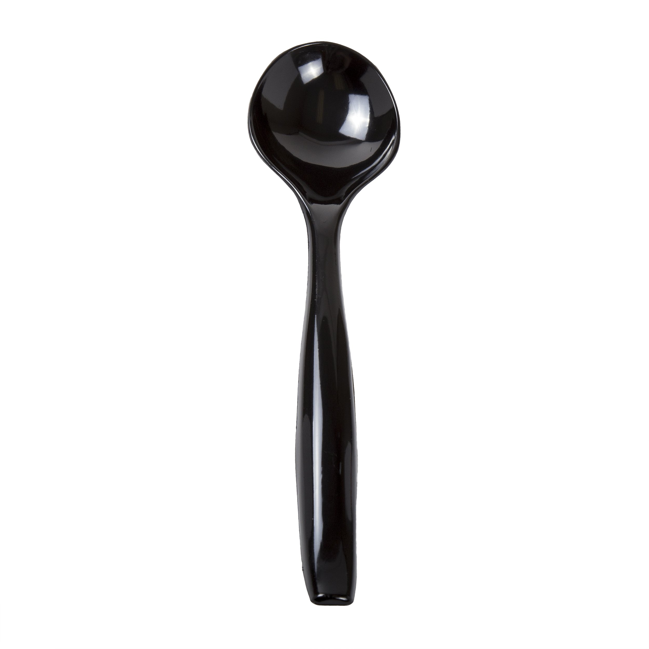 8&quot; black Serving Spoon  Wrapped(144)