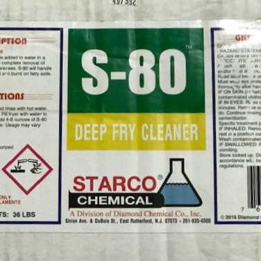S-80 Deep Fryer Cleaner Boil Out (9 lb)