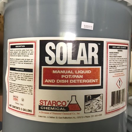 Solar Manual Dish Detergent (5 gal)