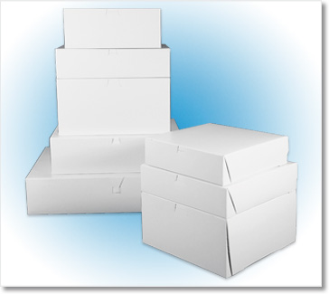 10x10x2.5 White Pie Box Lock 
Corner (250)