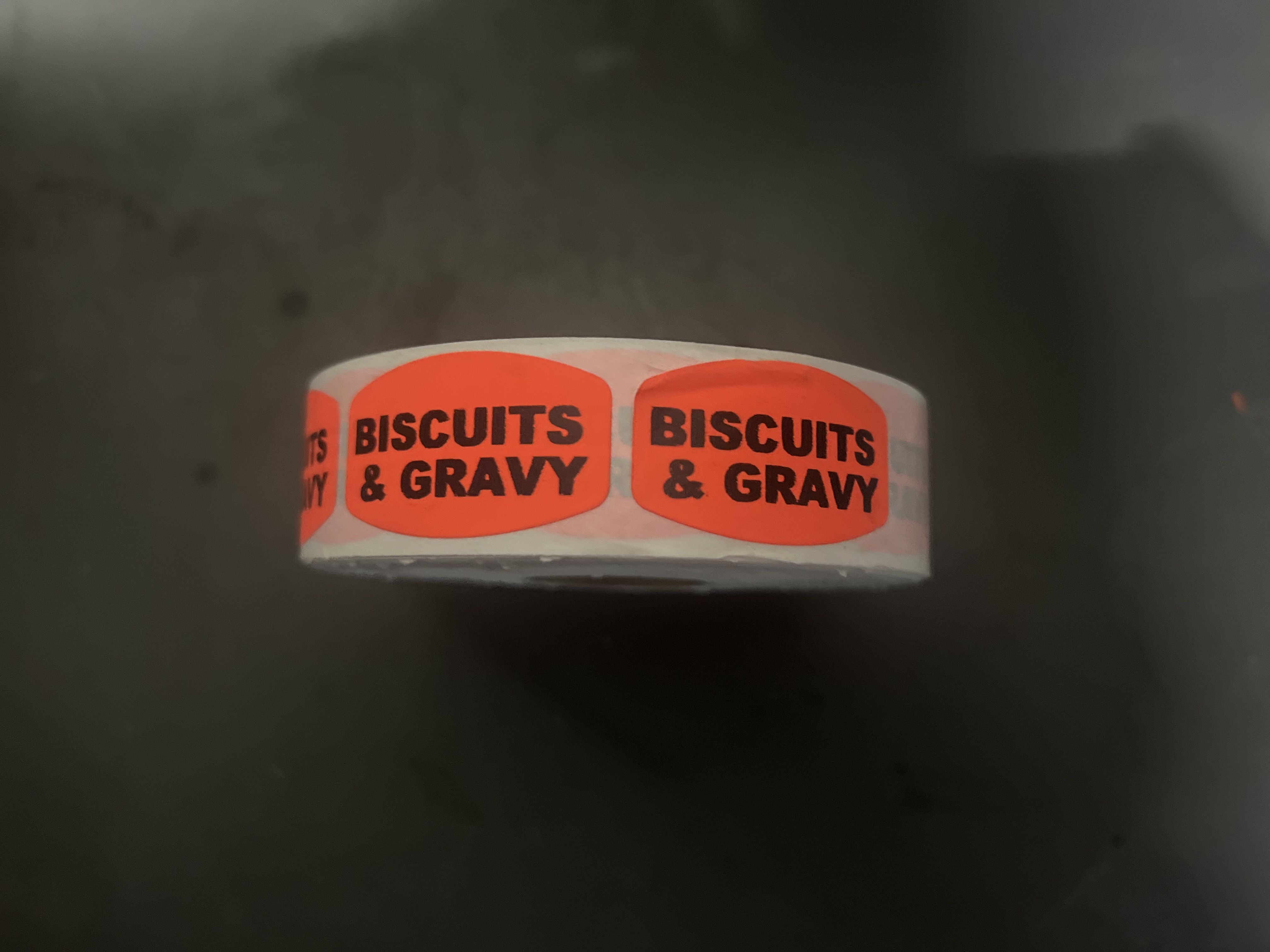 Biscuits and Gravy label(1000)