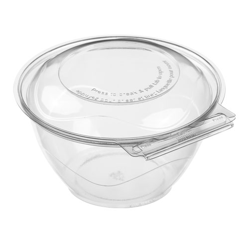 32oz.Clear Round Hinged Lid 
Tamper-Evident Container
BreakAway(150)PET
