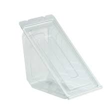 Clear sandwich wedge PET tamper-evident(200)