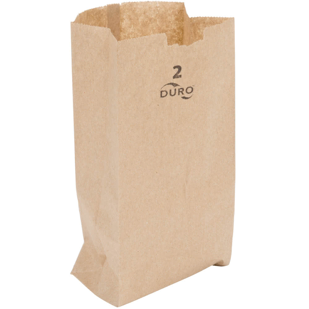 2# Kraft Paper Bag  4&quot;x2.5&quot;x7.75&quot;(500)