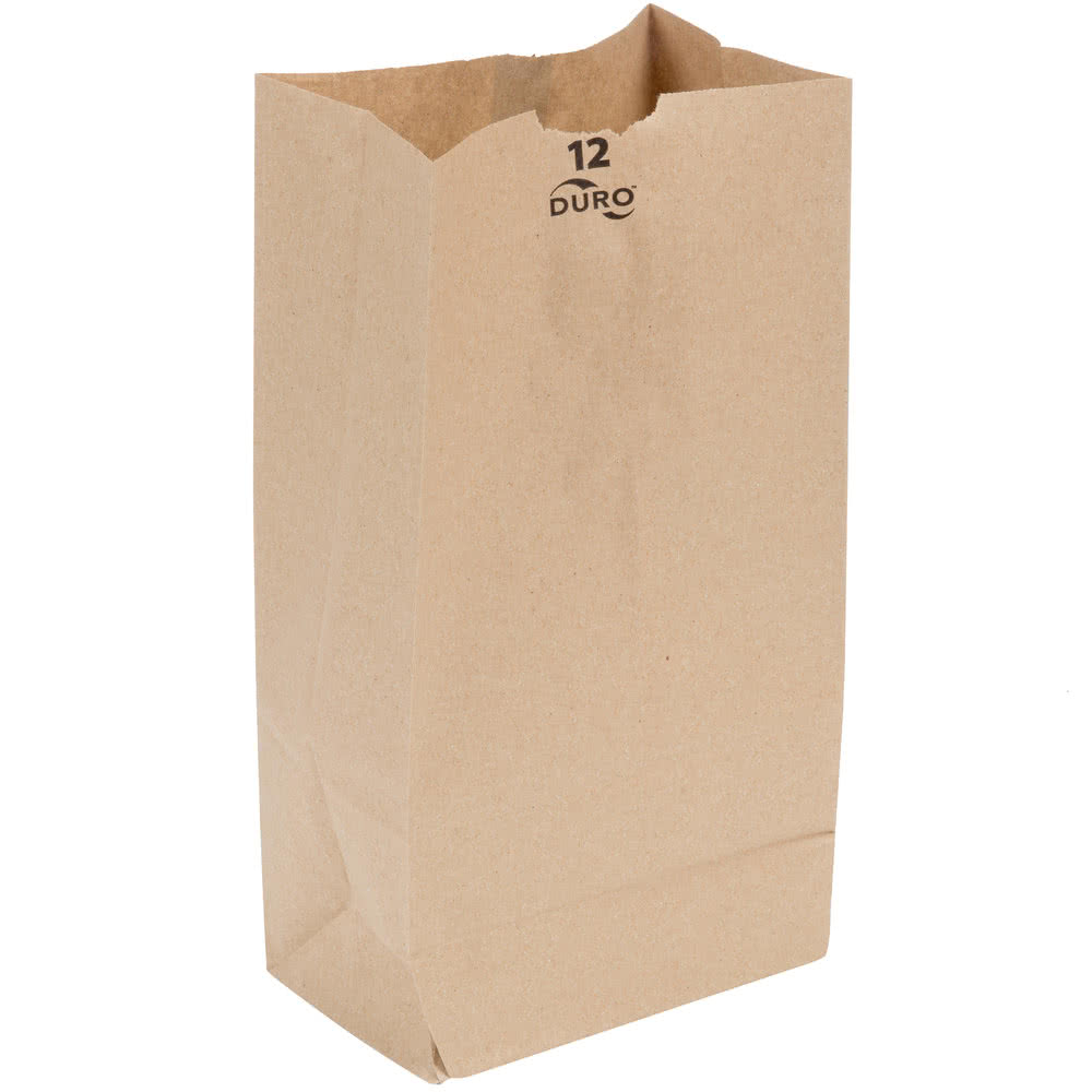 12# Kraft Paper Bag  7&quot;x4.5&quot;x13.75&quot;(500)