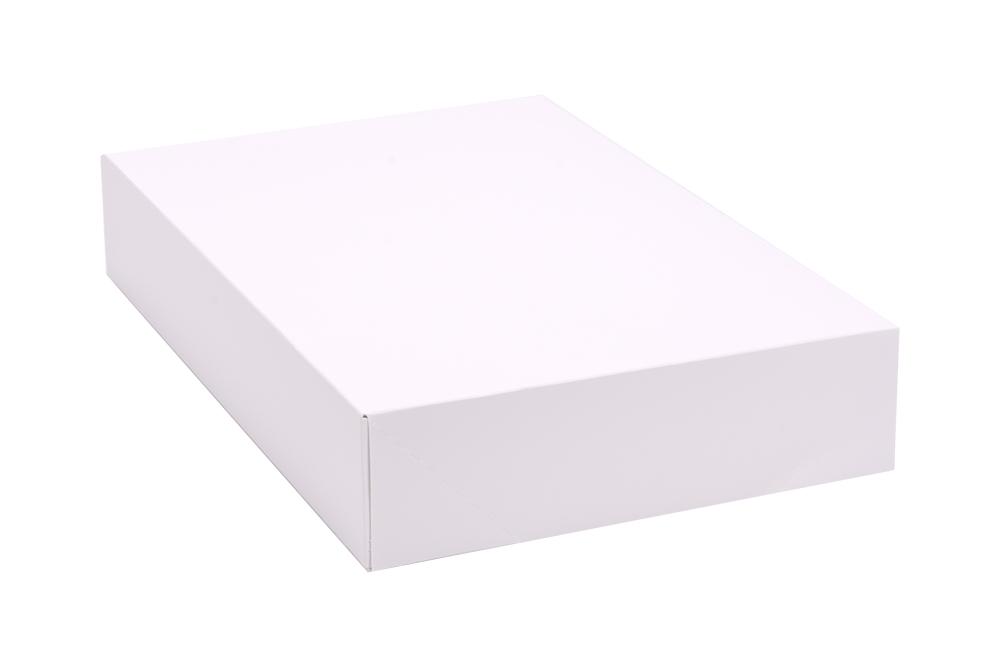 White Half Dozen Flat Donut  Box (200) 12x8x2.25