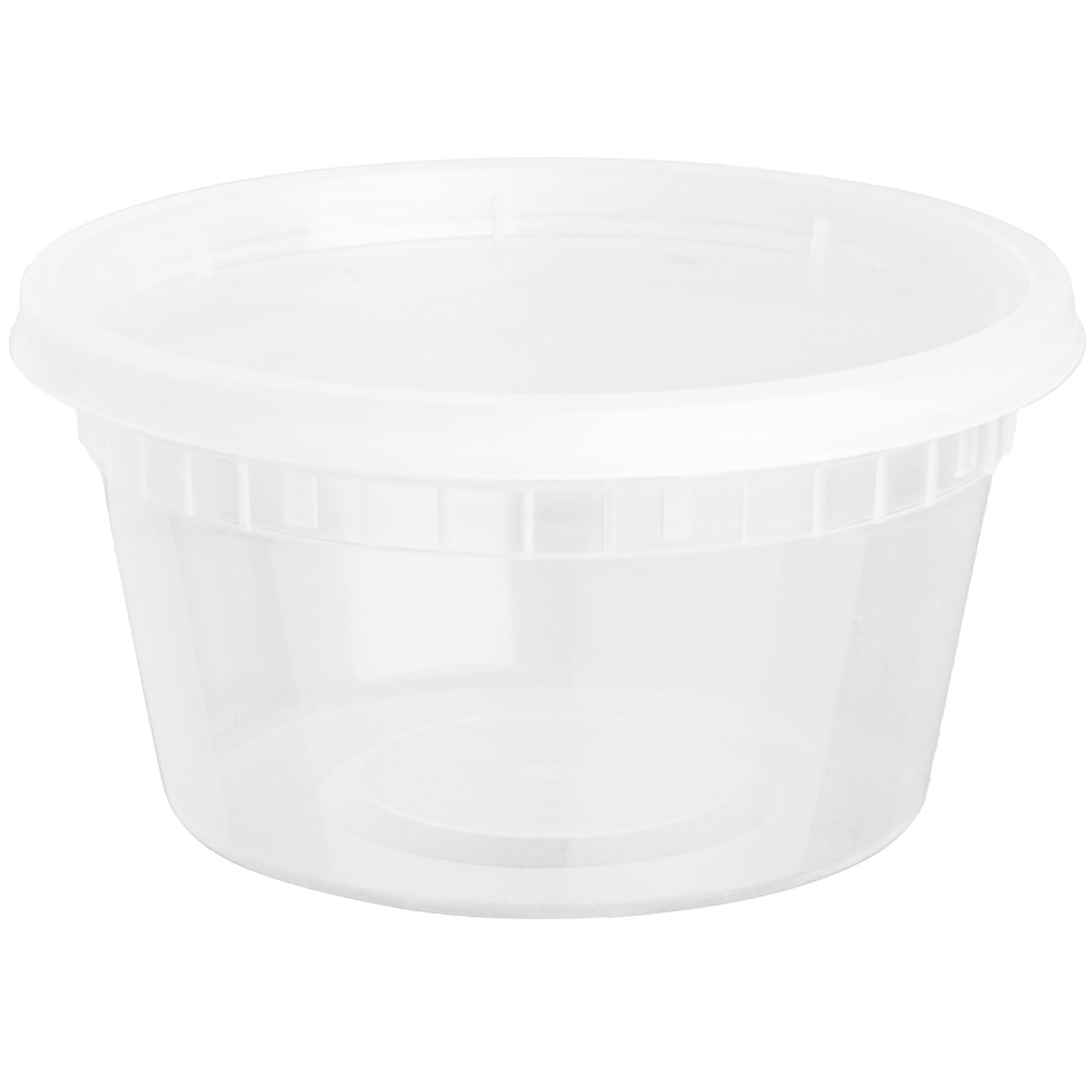 12oz Round Deli Cont/Lid Combo  Translucent (240/240)