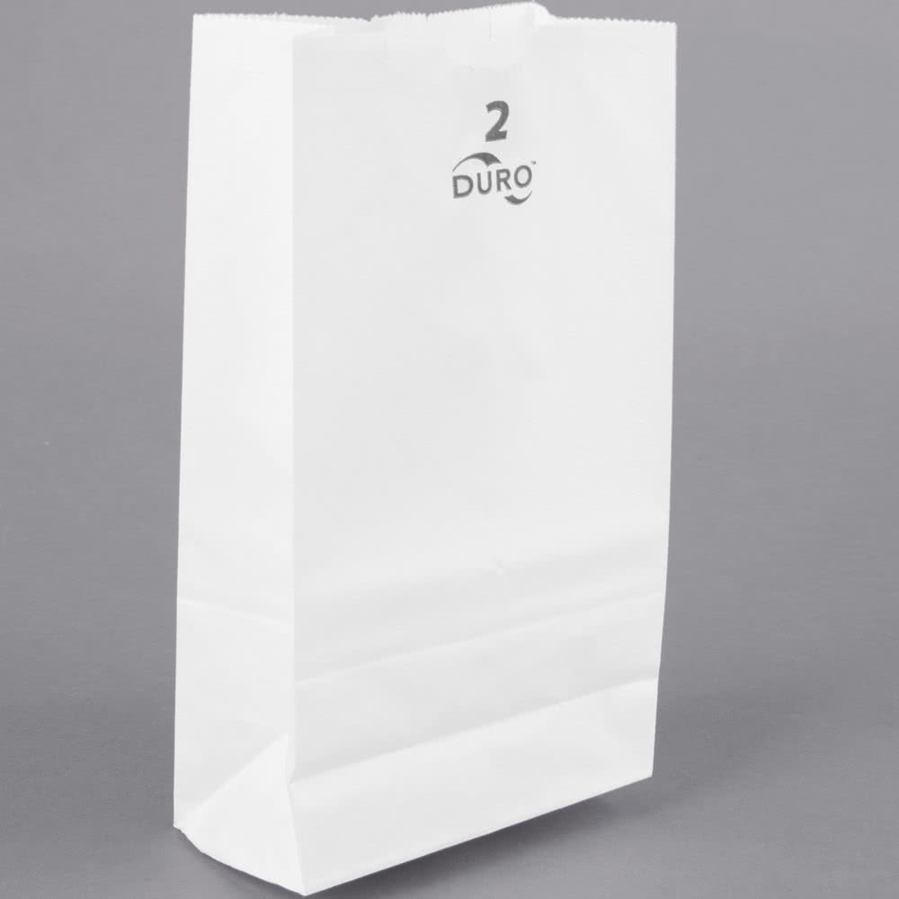 2# White paper Bag  4&quot;x2.5&quot;x7.75&quot;(500)