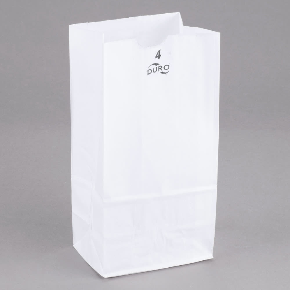 4# White Paper Bag Bundle(500)