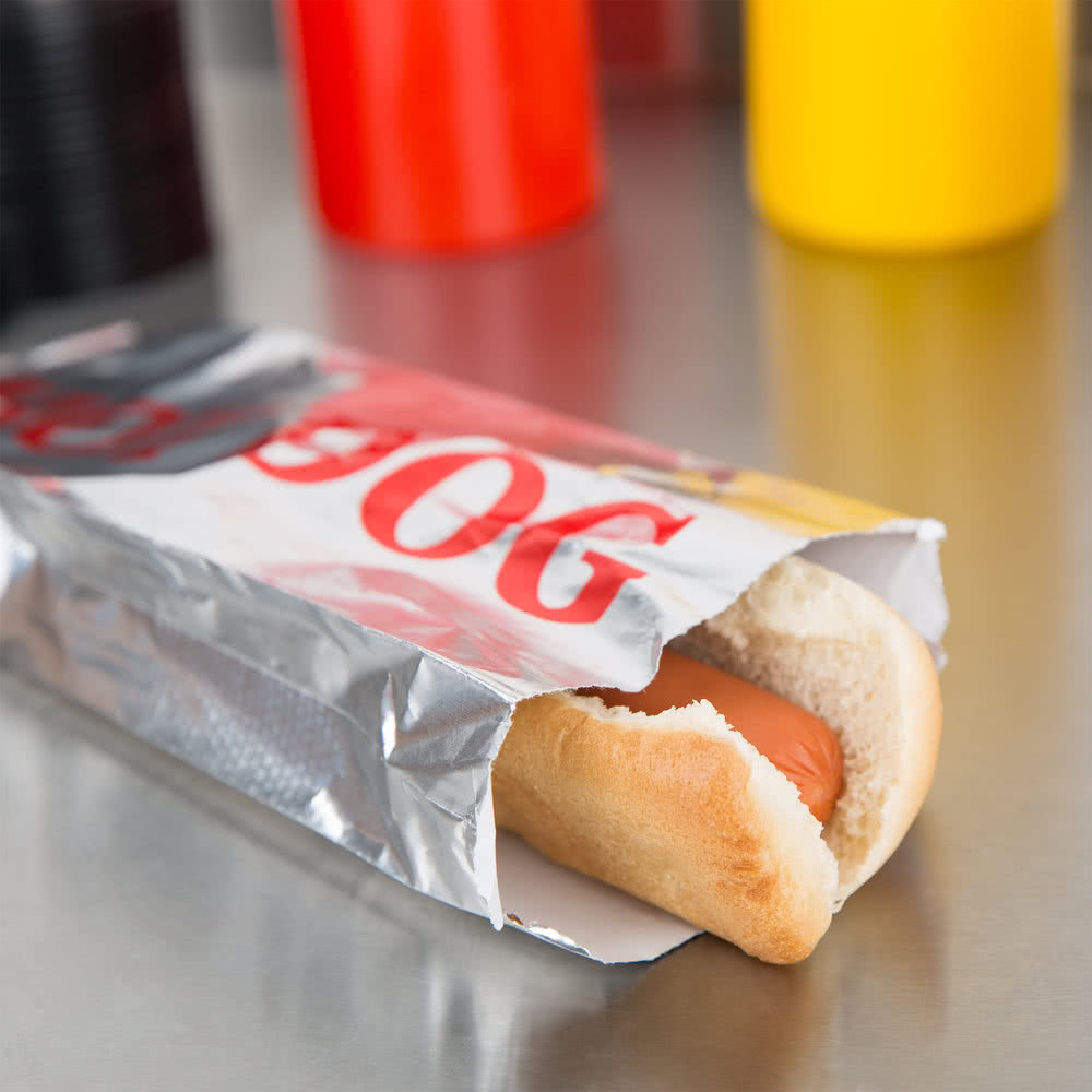 Printed Foil &quot;Hot Dog&quot; Bag 1000/case