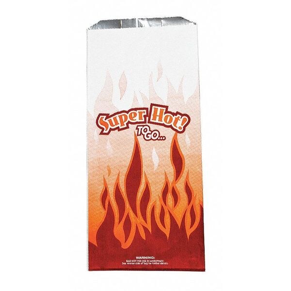 Foil Lined QT &quot;Superhot&quot; Bag  5x3.5x12 (500)