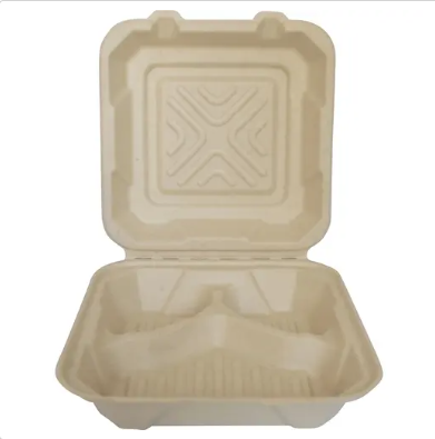 9x9 3 Comp Natural Microwave    MFPP One Piece Container(120) 