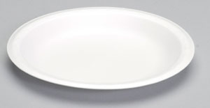 9&quot; 3-Comp White Foam Plate  (500)