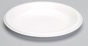 9&quot; White Laminated Foam Plate (500)