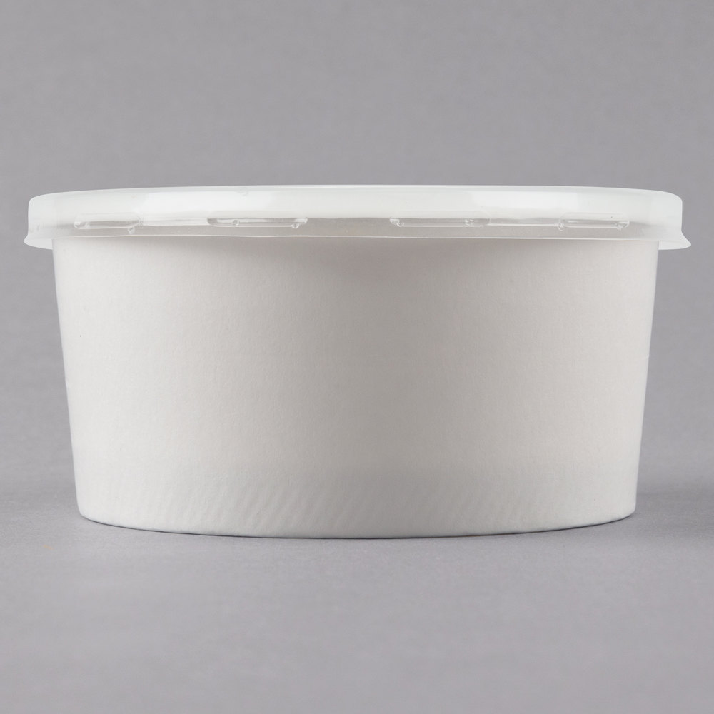 6oz Choice White Double Poly-Coated Paper Soup / Hot