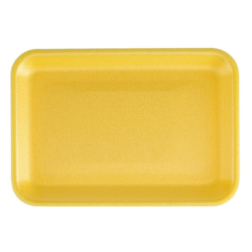 4P Yellow Foam Tray,NPX ONE, 9.25&quot;x6.25&quot;x 1.31&quot; (500)