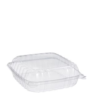 Clear Large 1 Comp Clearseal  Carryout 9&quot;x9&quot;x3&quot; (200)