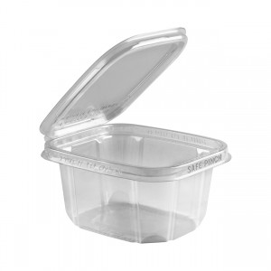 16oz Tamper-Evident Deli  Container Clear Hinged