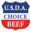&quot;USDA Choice Beef&quot; Shield Label (Roll)