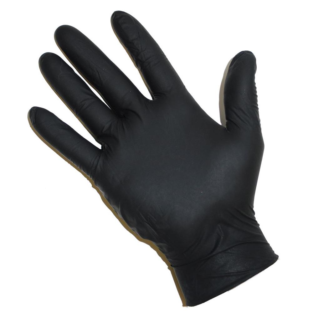 Med Black Nitrile Gloves(100)