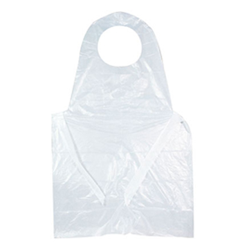 Apron,Poly White 1.5Mil         28"x46" (100) 