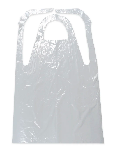 Apron, Poly White 2MIL 28" x  46" (500)