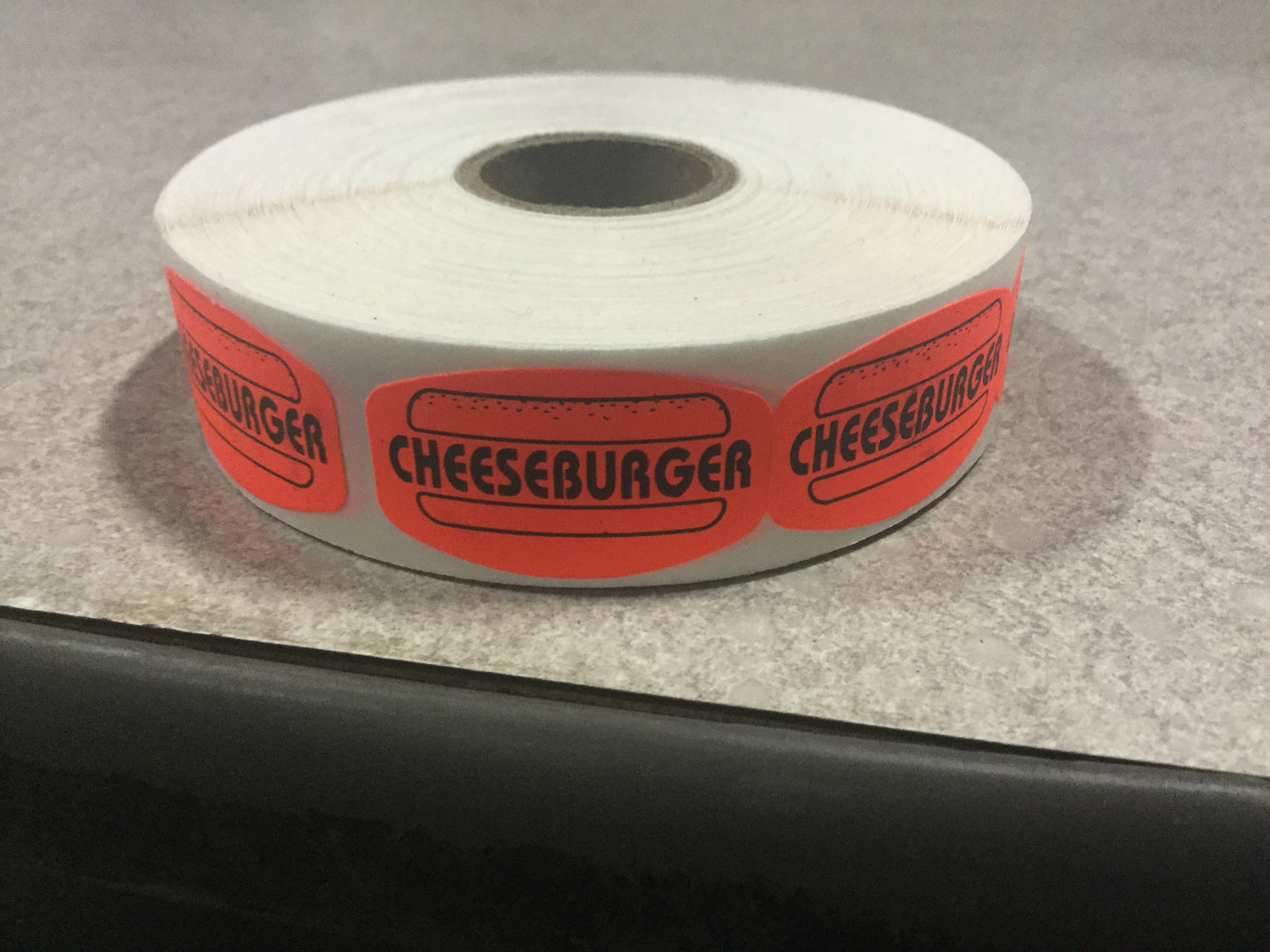 Cheeseburger label (1000)