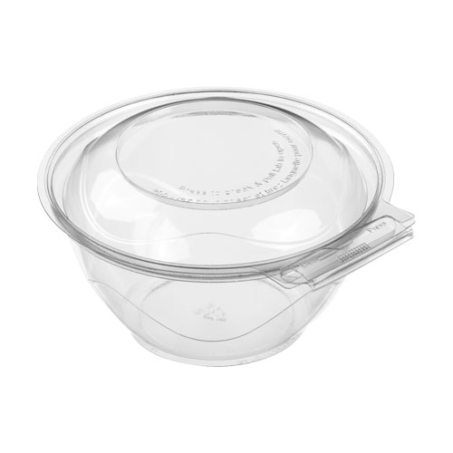 16oz. Clear Round Hinged lid 
Tamper-Evident Container
BreakAway (210)PET
