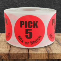 Pick 5 Mix or Match  Label(1000)
