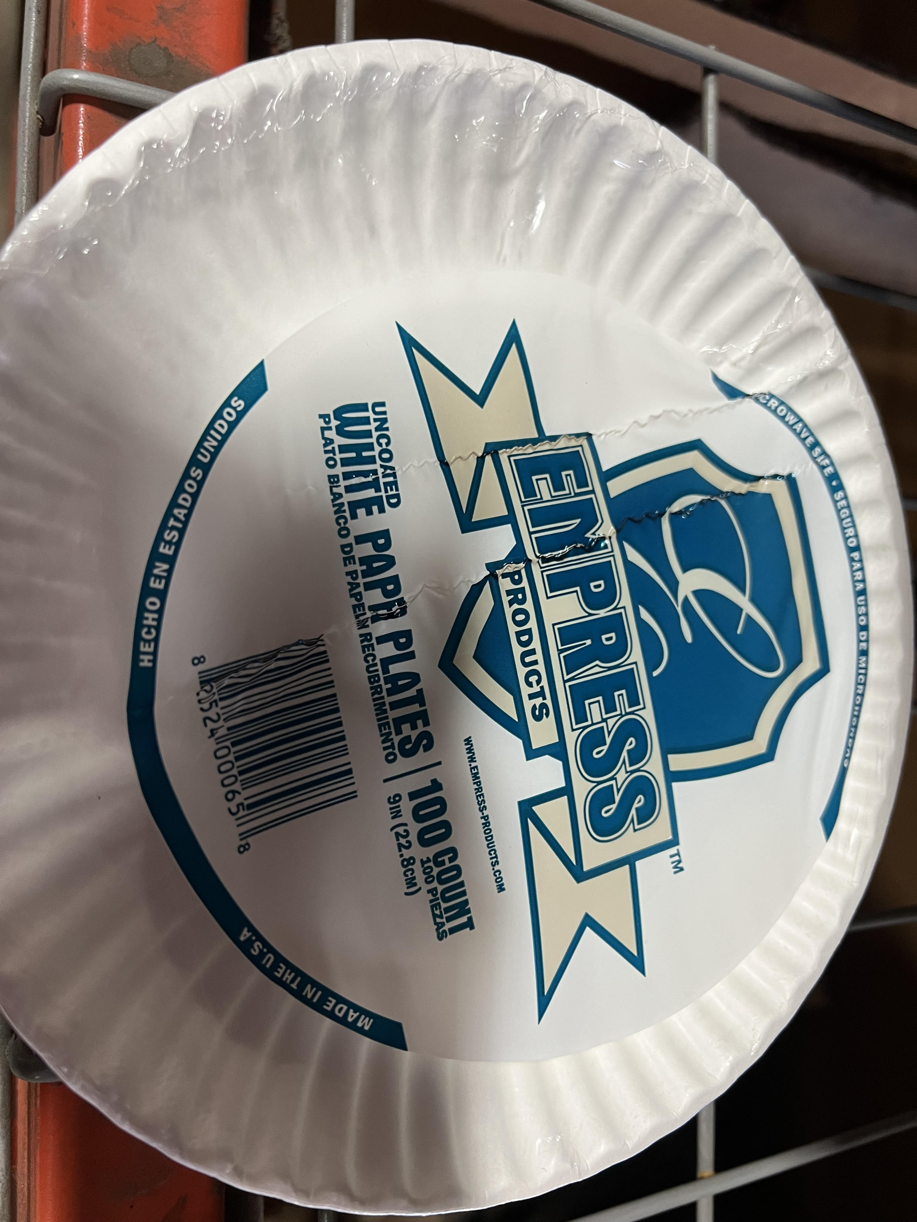 First Value 9&quot; Paper Plate (12/100)